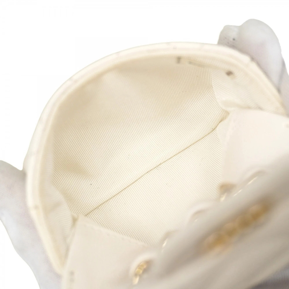 CHANEL White Caviar Leather Mini Bag - Picture 4 of 9
